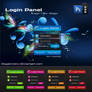 Login Panel PSD file by IC