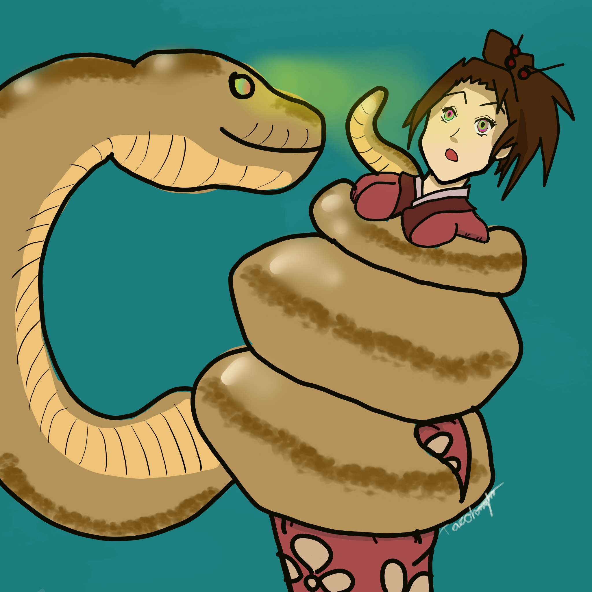 Squizeed Fuu is squeezed by tacoknight67 on DeviantArt