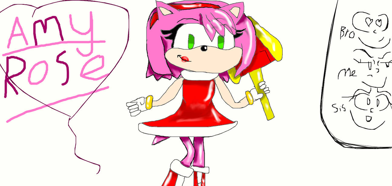 Amy Rose the hedgehog by hegaama on DeviantArt