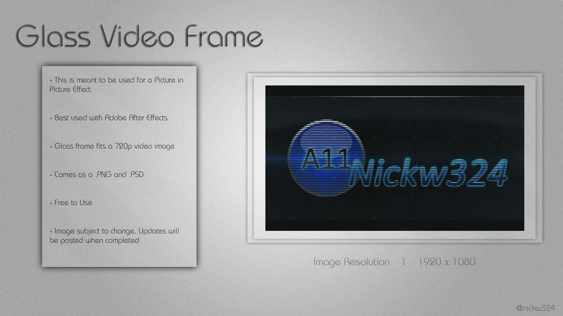 Glass Video Frame V1.0