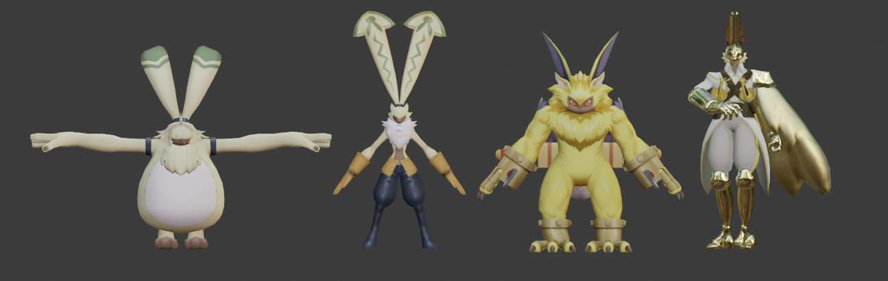 Angoramon Pack - DMO MODEL DOWNLOAD by WarGrey-sama on DeviantArt