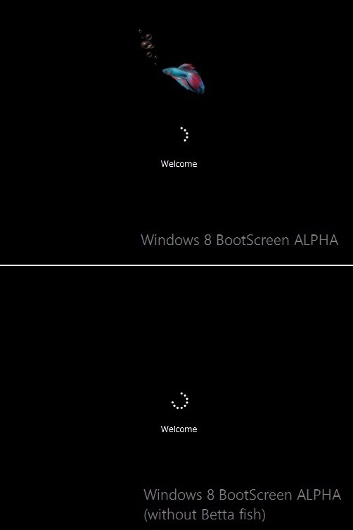 Windows 8 Bootscreen 'ALPHA'