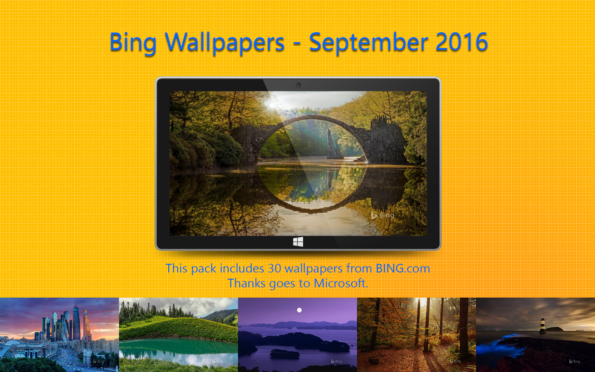 Bing Wallpapers - September 2016