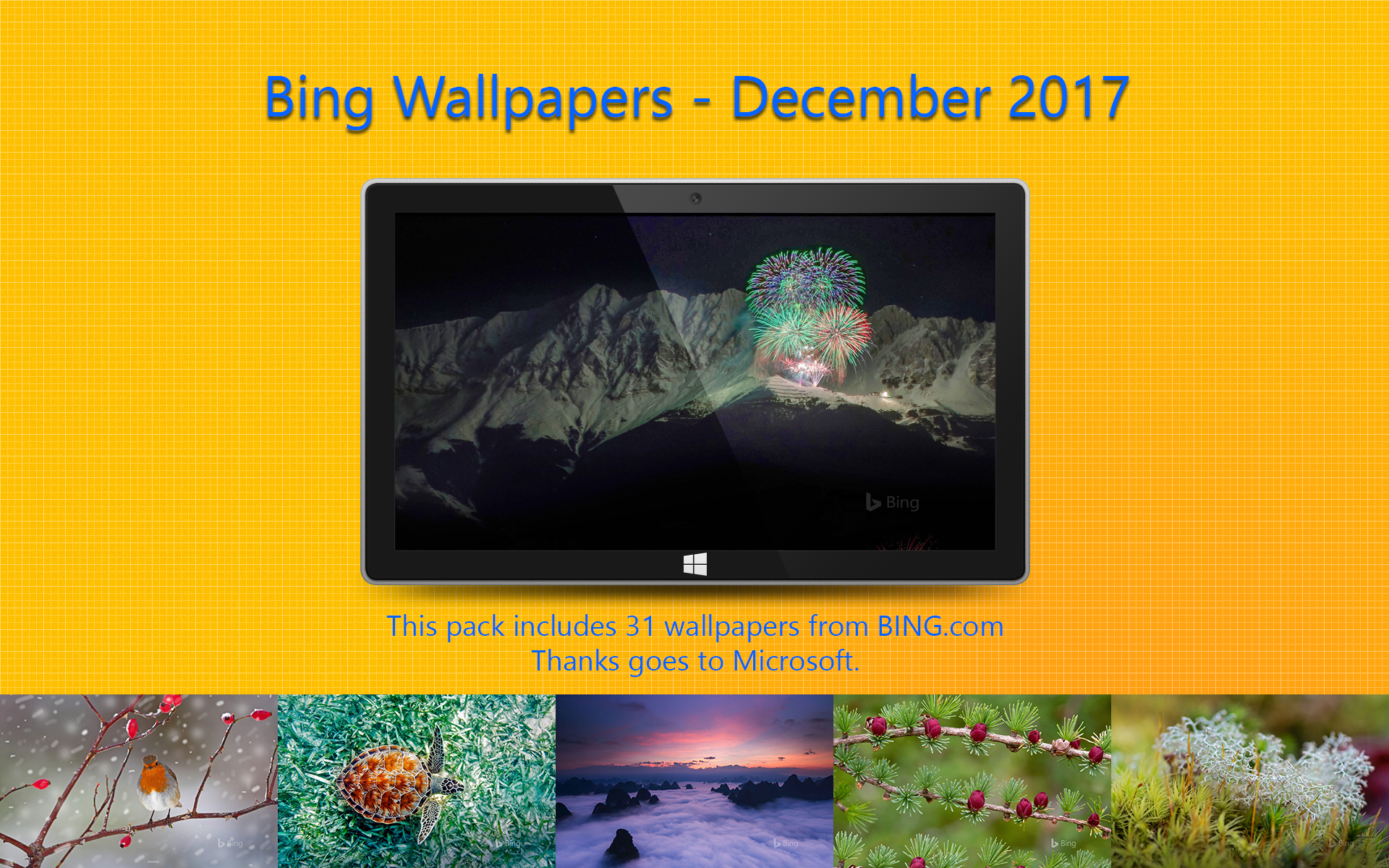 Bing Wallpapers - December 2017