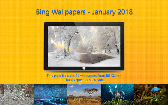 Bing Wallpapers - January 2018