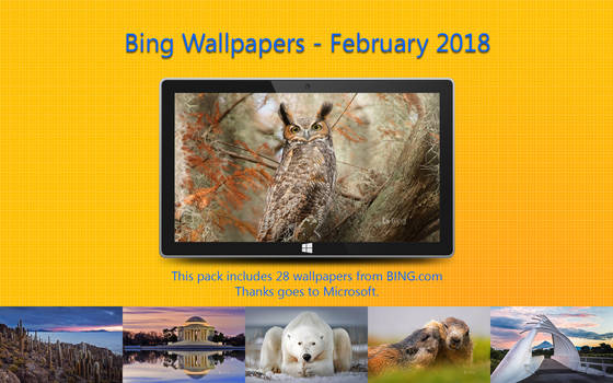 Bing Wallpapers - February 2018