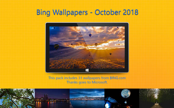 Bing Wallpapers - October 2018
