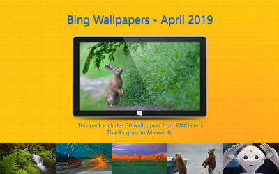 Bing Wallpapers - April 2019