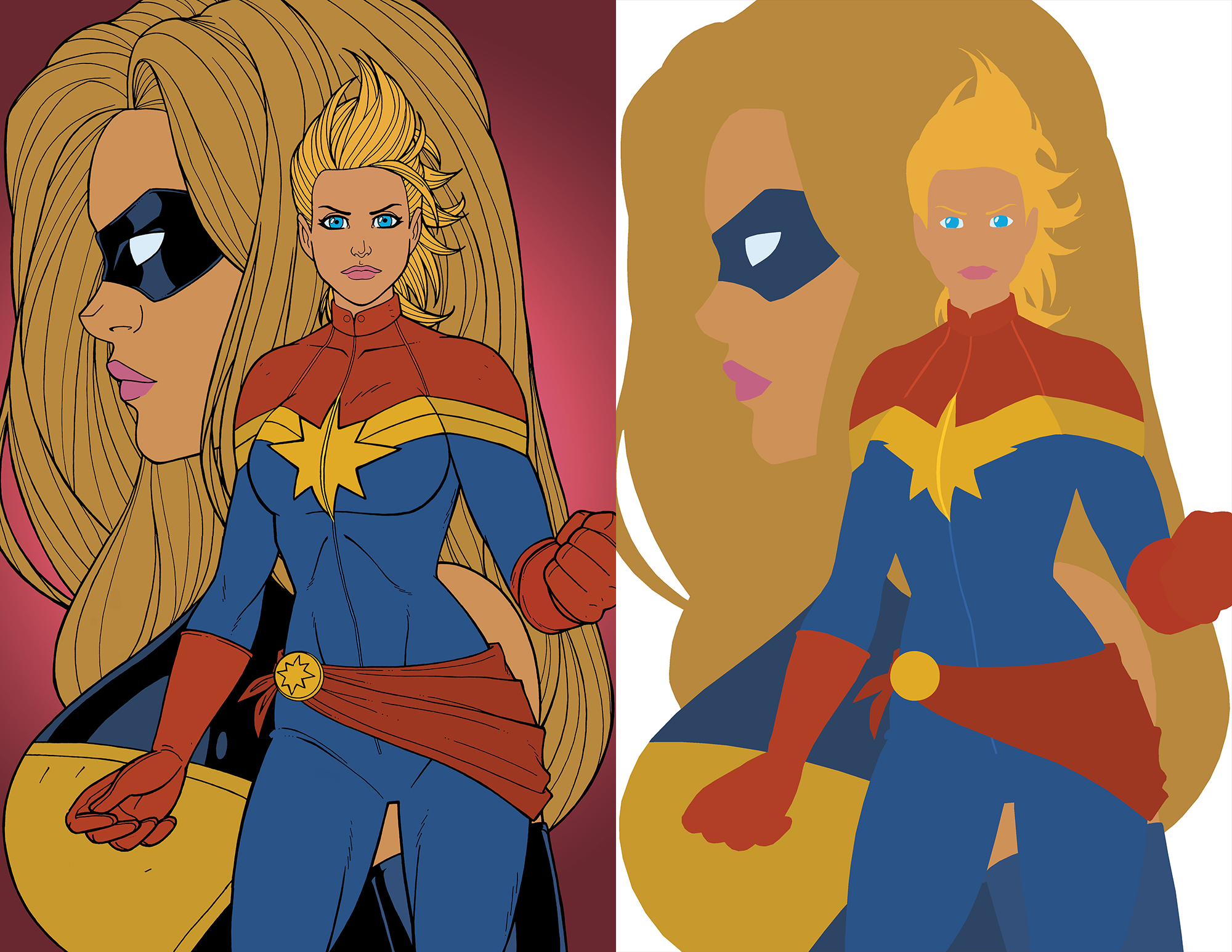 captainmarvel by windriderx23 FLATS