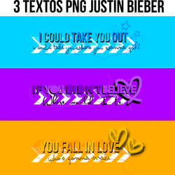 Textos png Justin Bieber