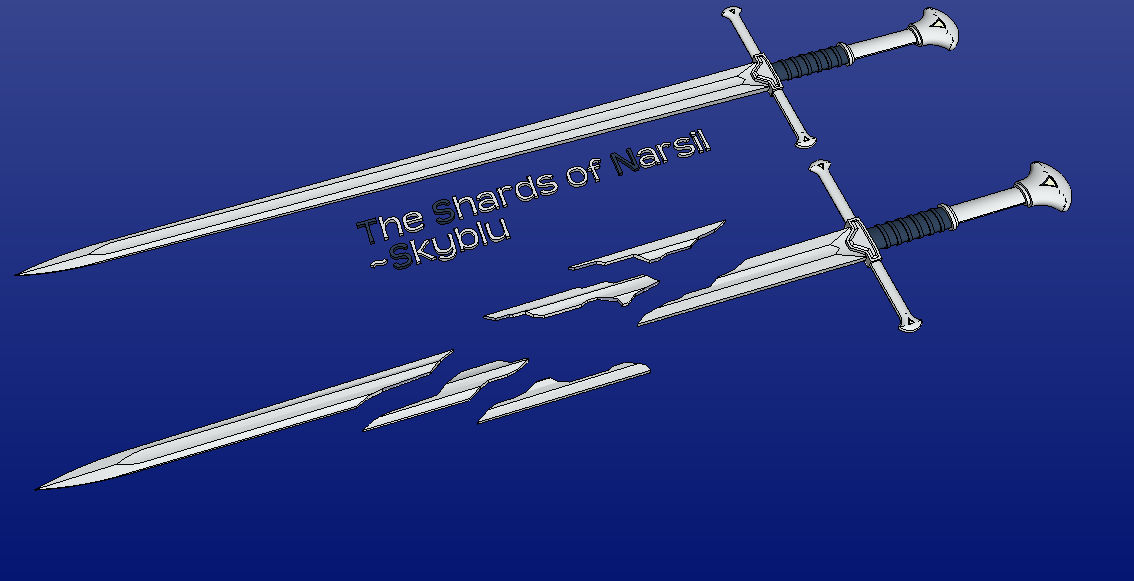 The Shards of Narsil. by Skyblufox on DeviantArt