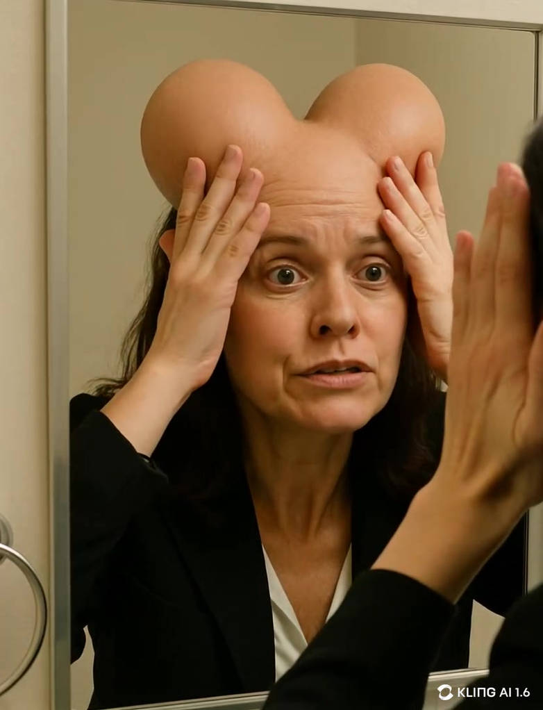 A woman prods the two protrusions on her head by MagicPictures47 on ...