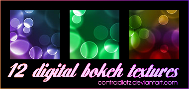 12 Icon-sized Digital Bokeh Textures