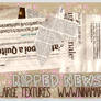 Ripped Newspaper Textures