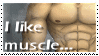 Stamp - I like Muscle... by Lurking-Leanne