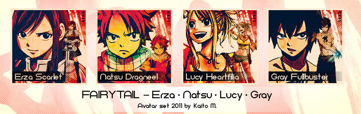 Fairy Tail Avatars by Kite136 on DeviantArt