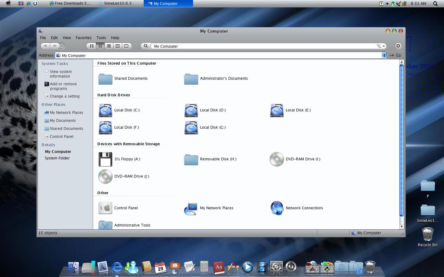 Mac os leopard theme for xp 7 Mac os leopard theme for xp 7