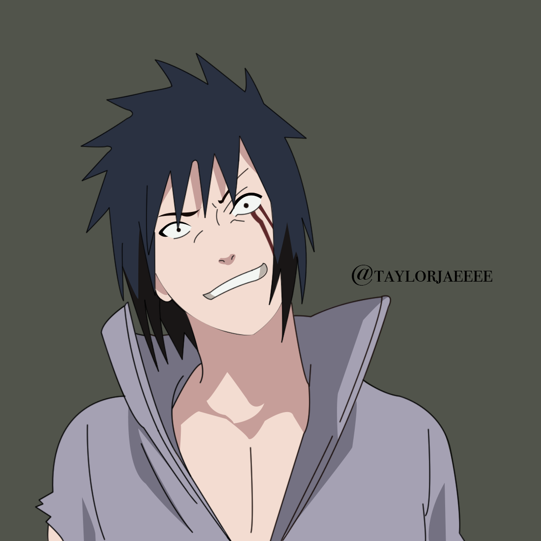 Smile. (Sasuke Uchiha) by taylorjaeeee on DeviantArt