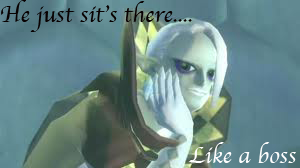 And Ghirahim Waits-(mini script in description)