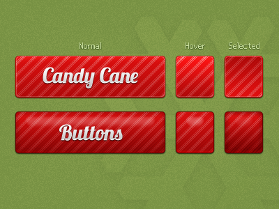 CandyCane Buttons