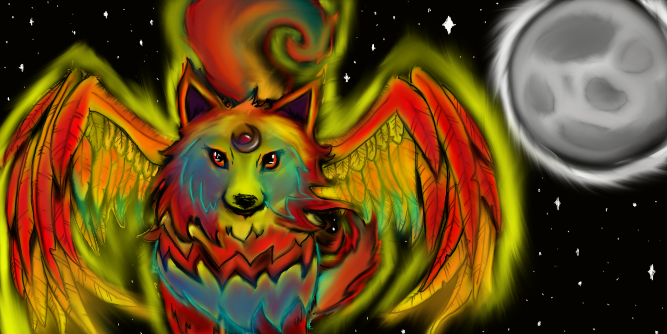 Phoenix Wolves Phoenix wolf by Sybrinia on DeviantArt