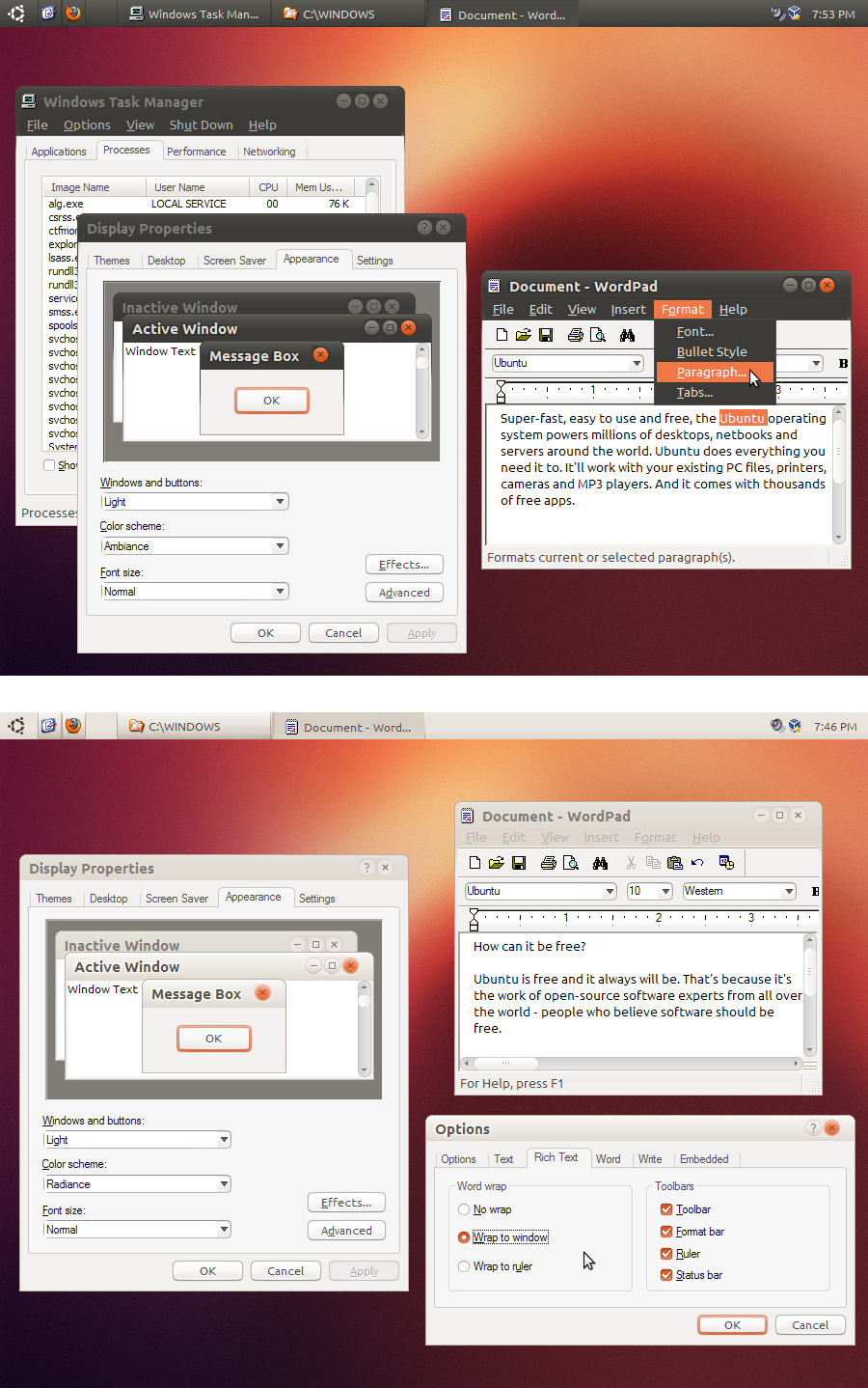 Ubuntu Light Themes 12.10