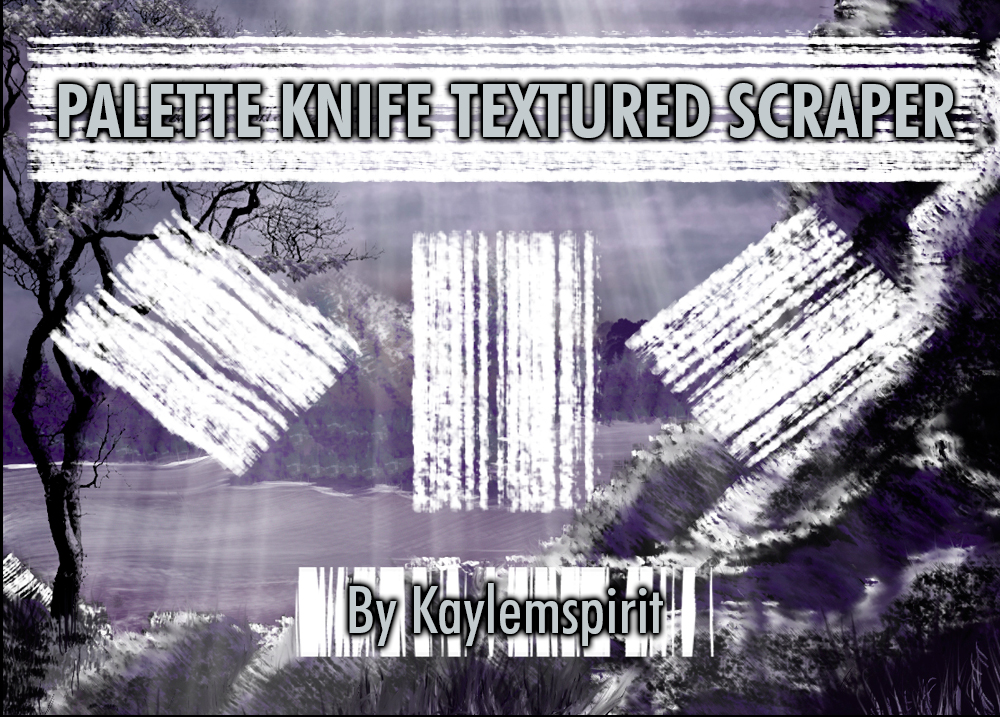 Palette Knife Texture Scraper by Kaylemspirit