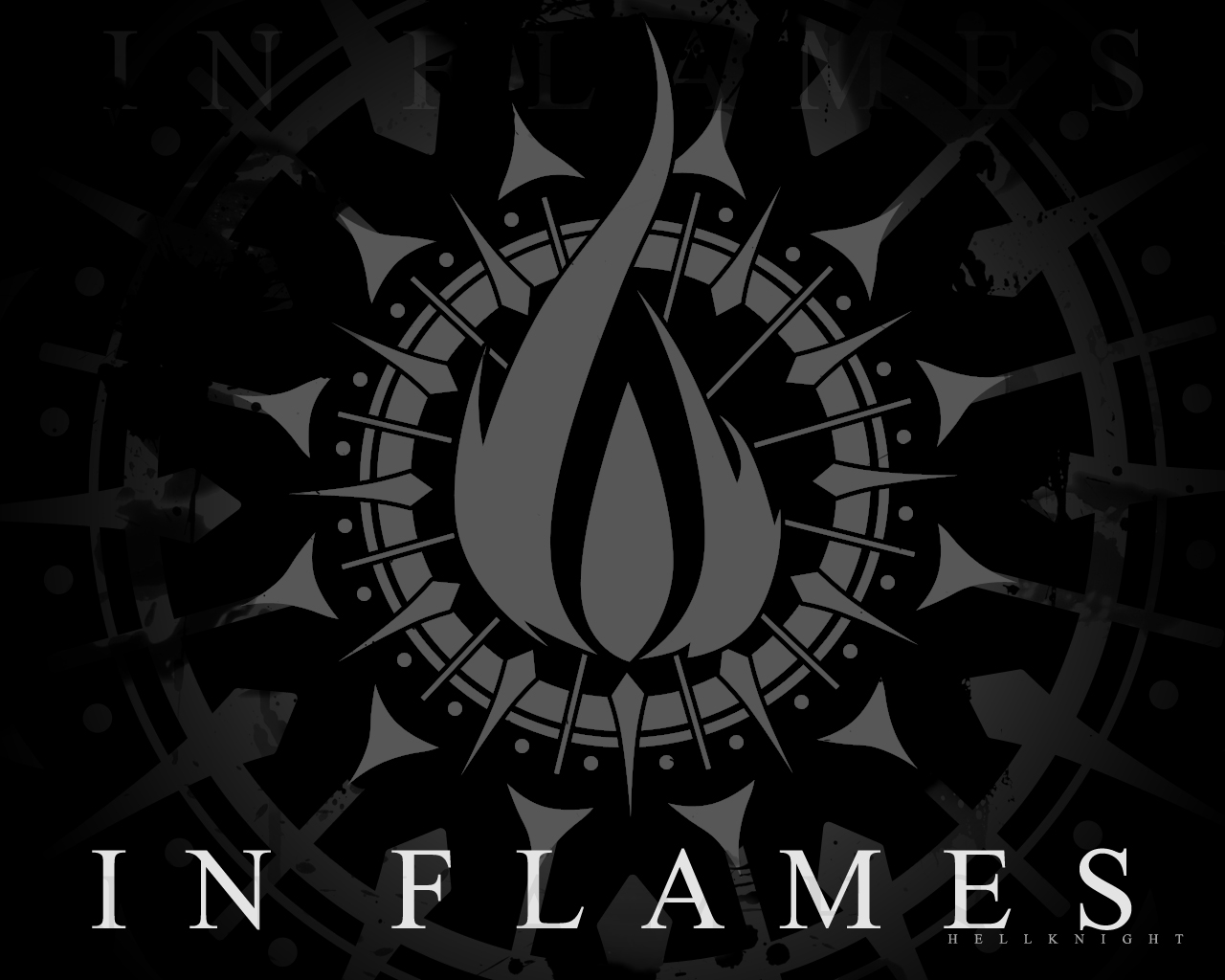 In Flames Wallpaper Black