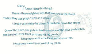 Boo Radley's Diary (Entry 1)