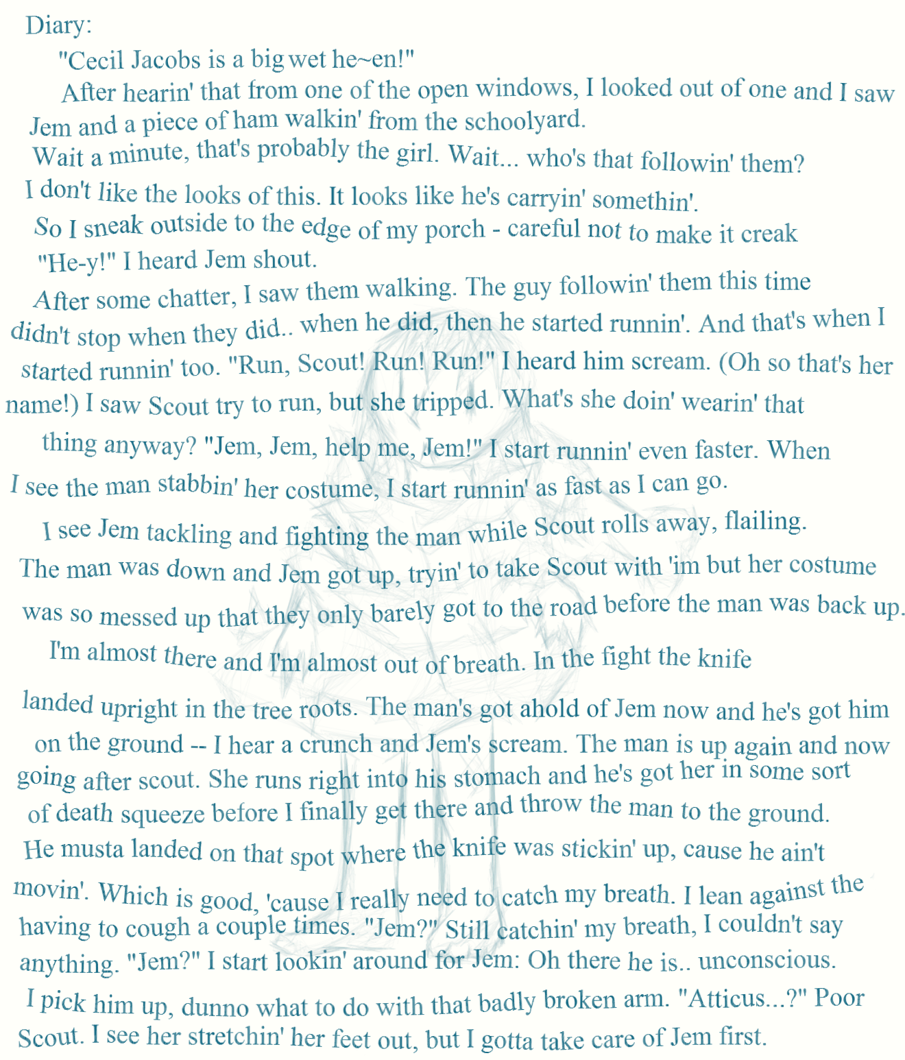 Boo Radley's Diary (Final Entry) by iGoldstar16 on DeviantArt