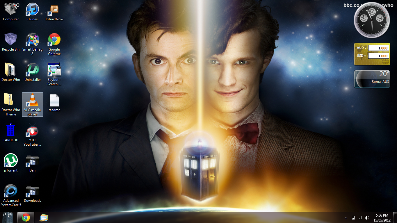Doctor Who Desktop Theme by aries927 on DeviantArt, image size:1365x767
