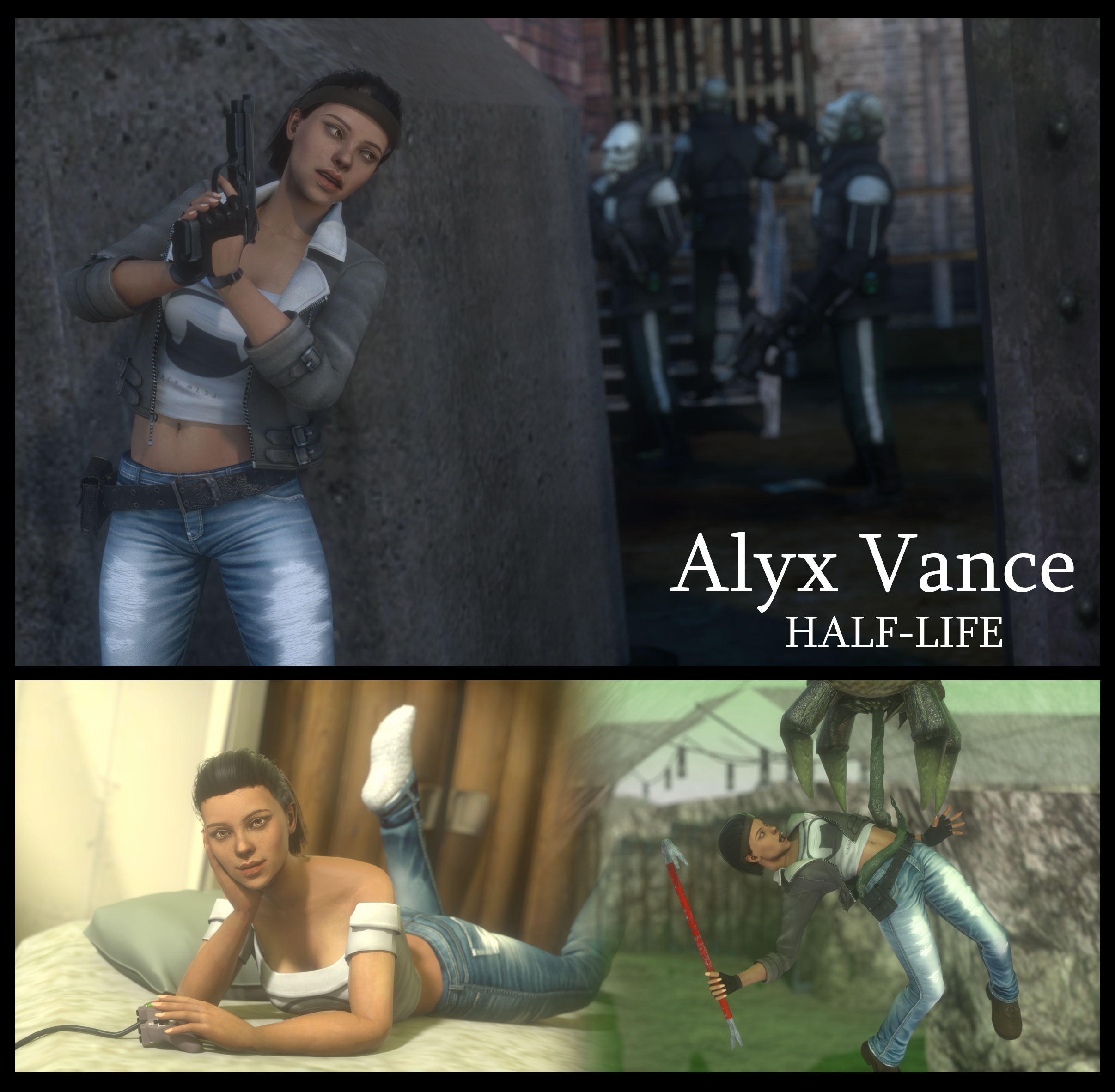 Alyx Vance - Half-Life character 3d model - CadNav