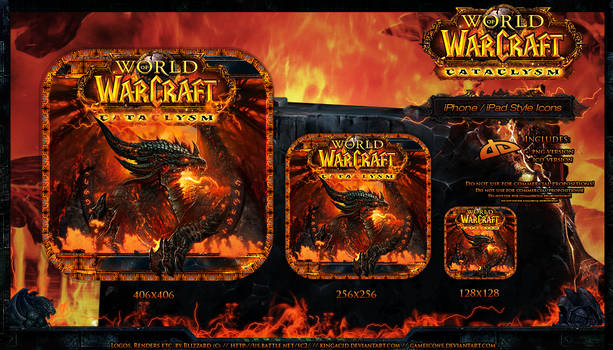 WoW Cataclysm iPad-Style Icons