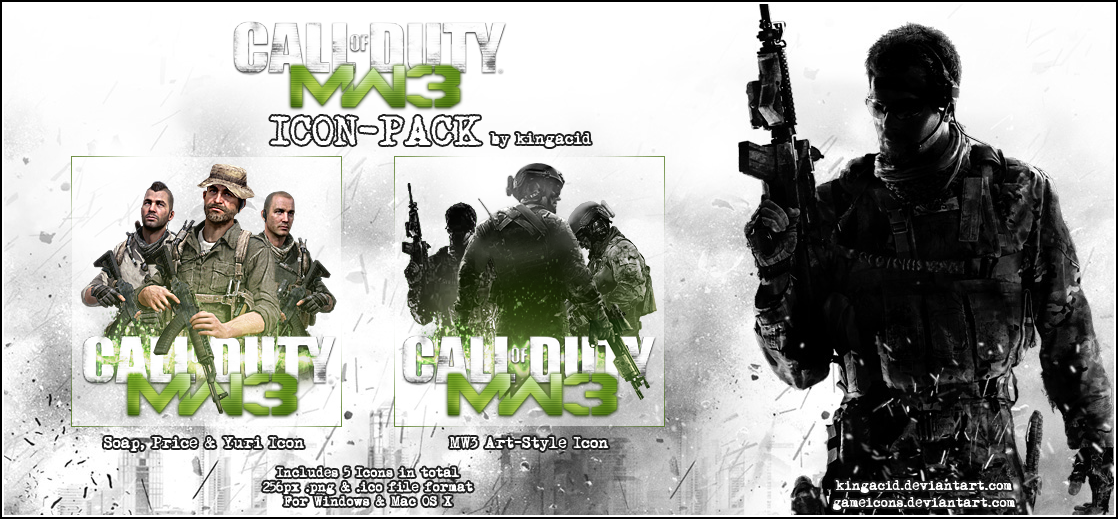 CoD Modern Warfare 3 2 Icon, Call Of Duty Modern Warfare 3 Iconpack