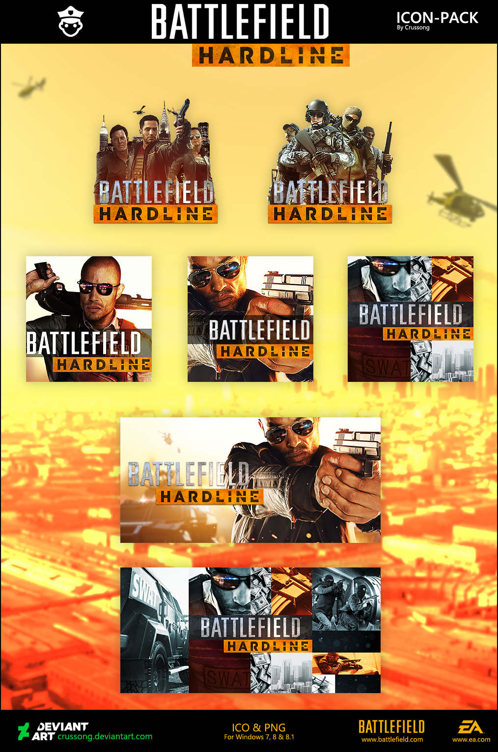 Battlefield Hardline - Icon Pack