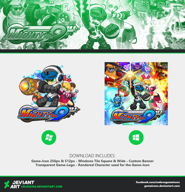 Mighty No 9 - Icon + Media by Crussong on DeviantArt