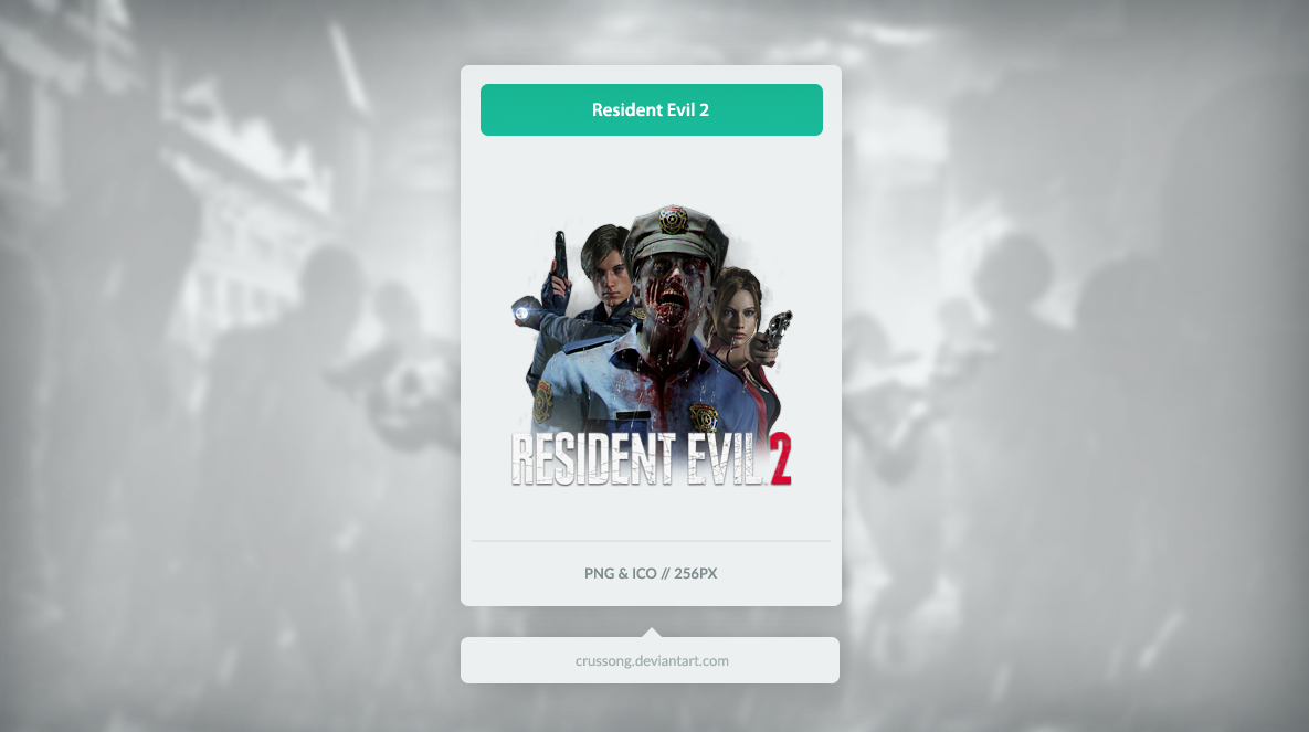 Resident Evil 2 Icon By Crussong On Deviantart