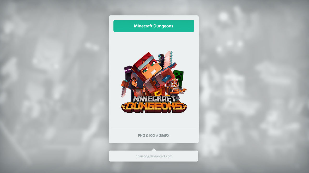 Minecraft Dungeons - Icon by Crussong on DeviantArt