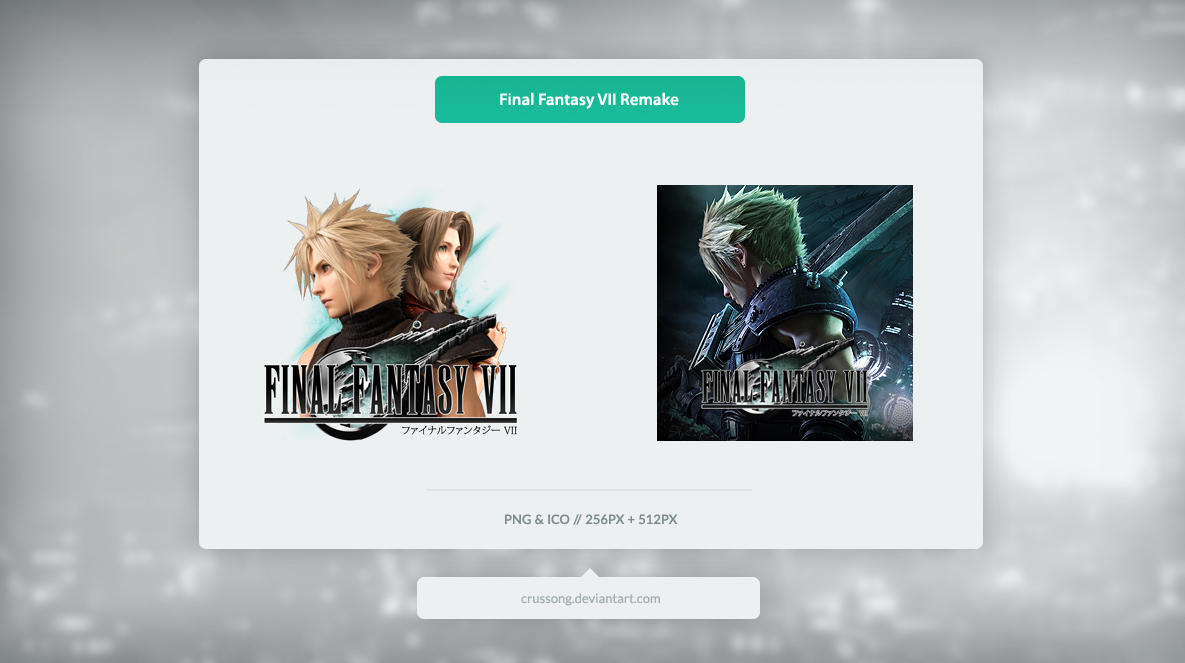 Final Fantasy VII Remake - Icon by Crussong on DeviantArt