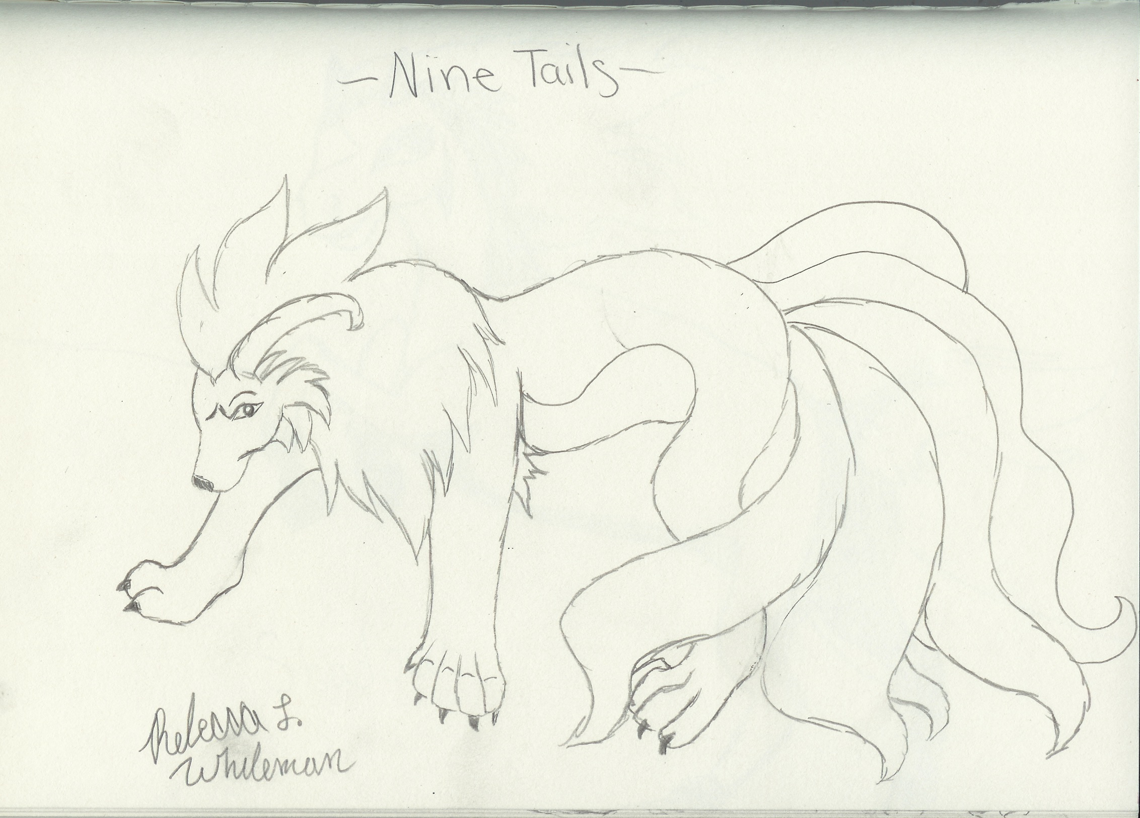 Nine Tails by rebeccawhiteman on DeviantArt