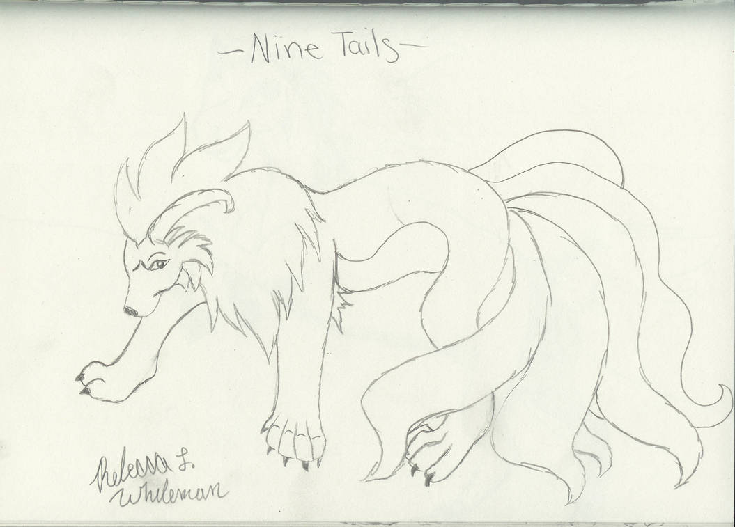 Nine Tails by rebeccawhiteman on DeviantArt