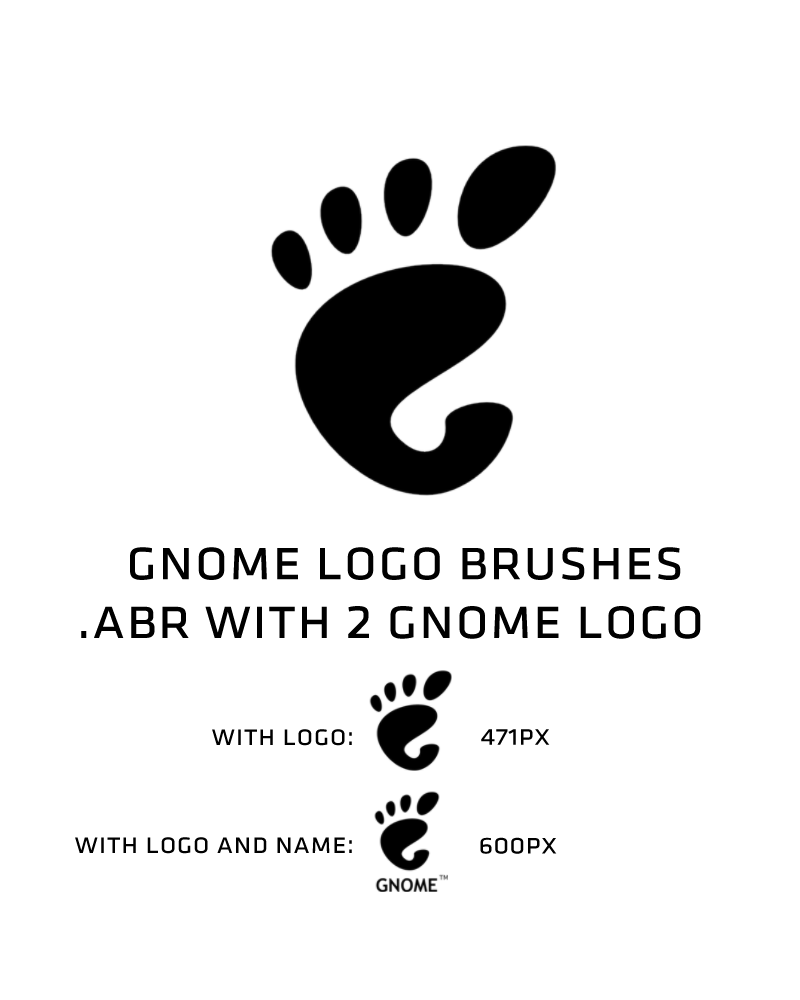 GNOME logo brush