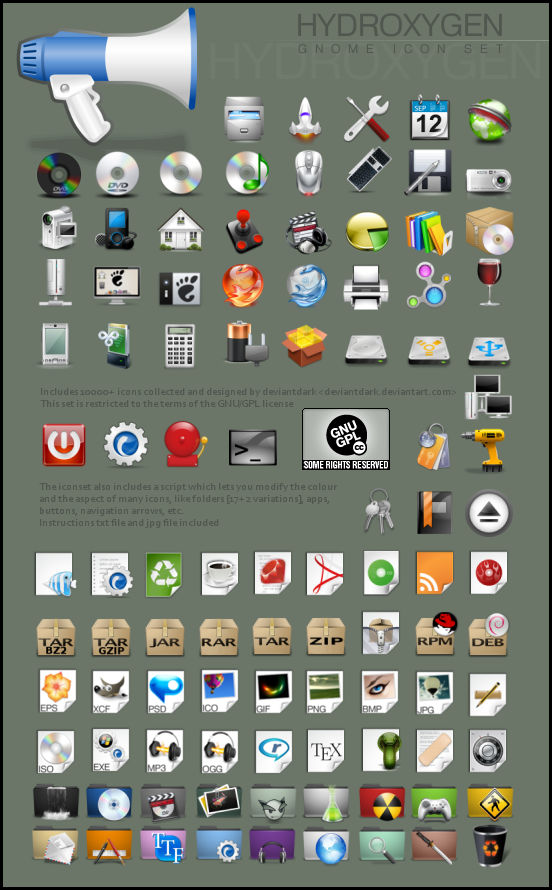 hydroxygen iconset
