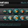 Glass Media Buttons