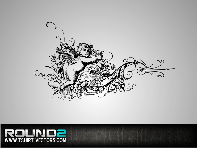 Ornate Angel with Floral