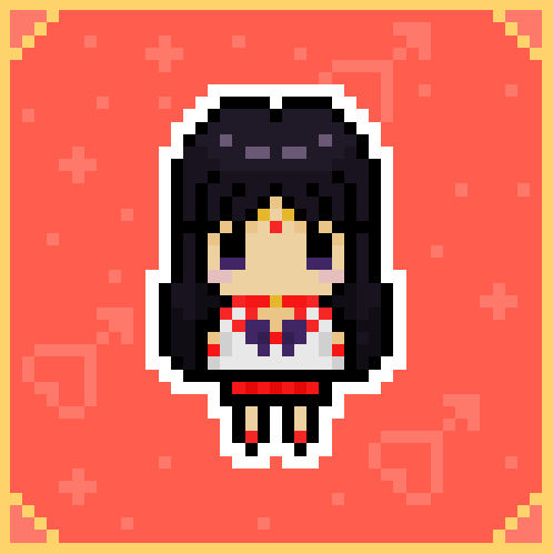 Sailor Mars Chibi Pixel Art By Zenxpai On Deviantart
