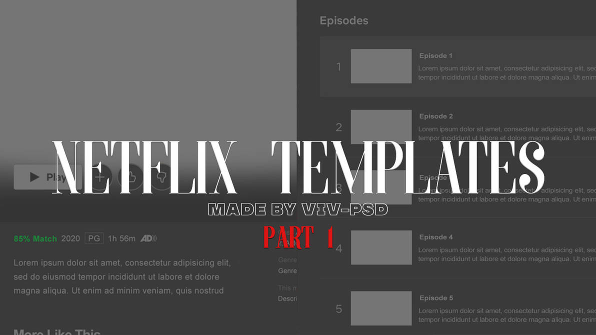 Netflix Template (PART 1) Title Info by vivpsd on DeviantArt Netflix Template (PART 1) Title Info by vivpsd on DeviantArt