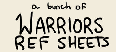 warrior ref sheets