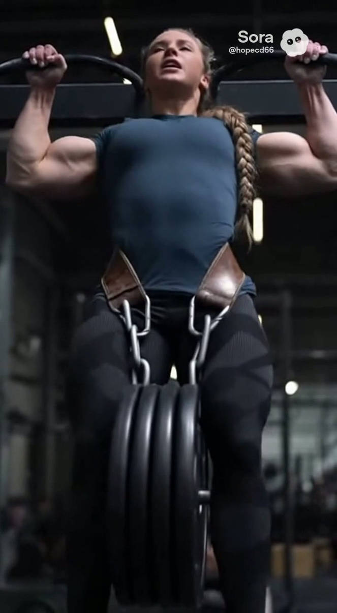 Pull-ups with weights by Denidrax on DeviantArt