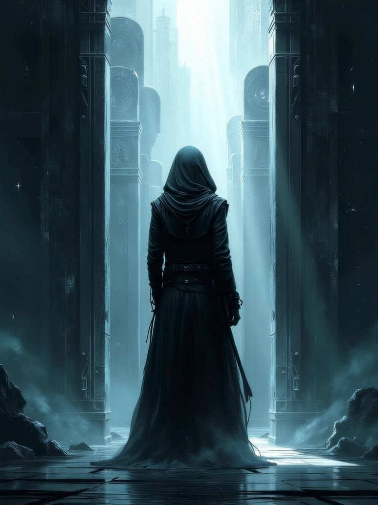 The Silent Guardian in the Neon Abyss by oanarinaldi on DeviantArt